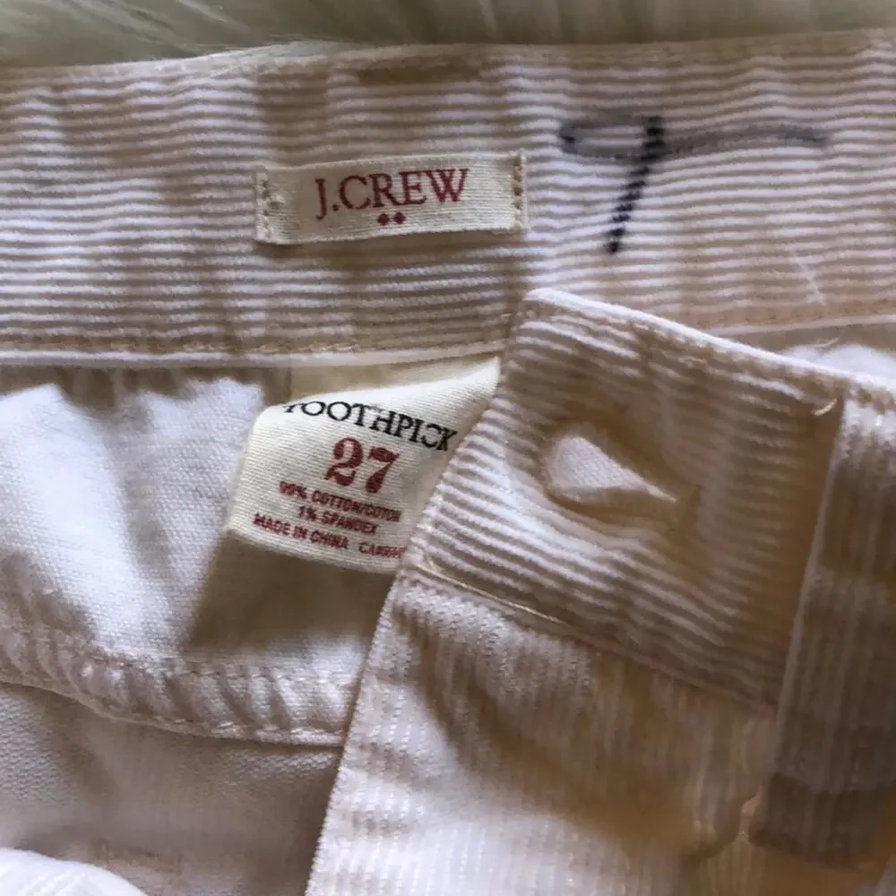 J. Crew | White Toothpick Corduroys Size 27